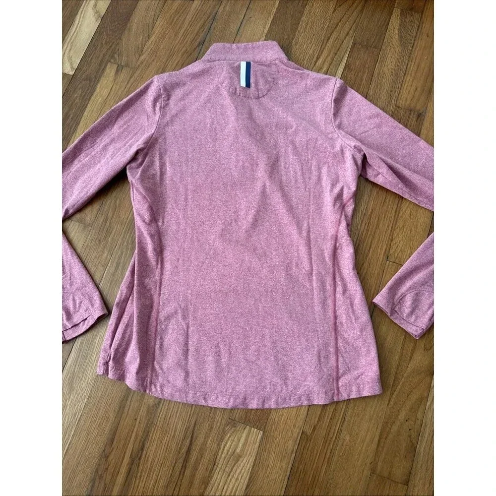 Rhoback Women's The Heather Performance Q-Zip Long Sleeve Shirt Dusty Red Size S - Picture 5 of 5